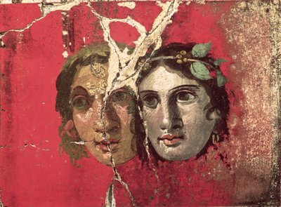 Wall Painting of a Couple, Pompeii by Unbekannt Unbekannt